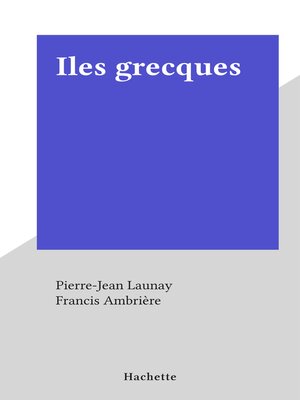 cover image of Iles grecques